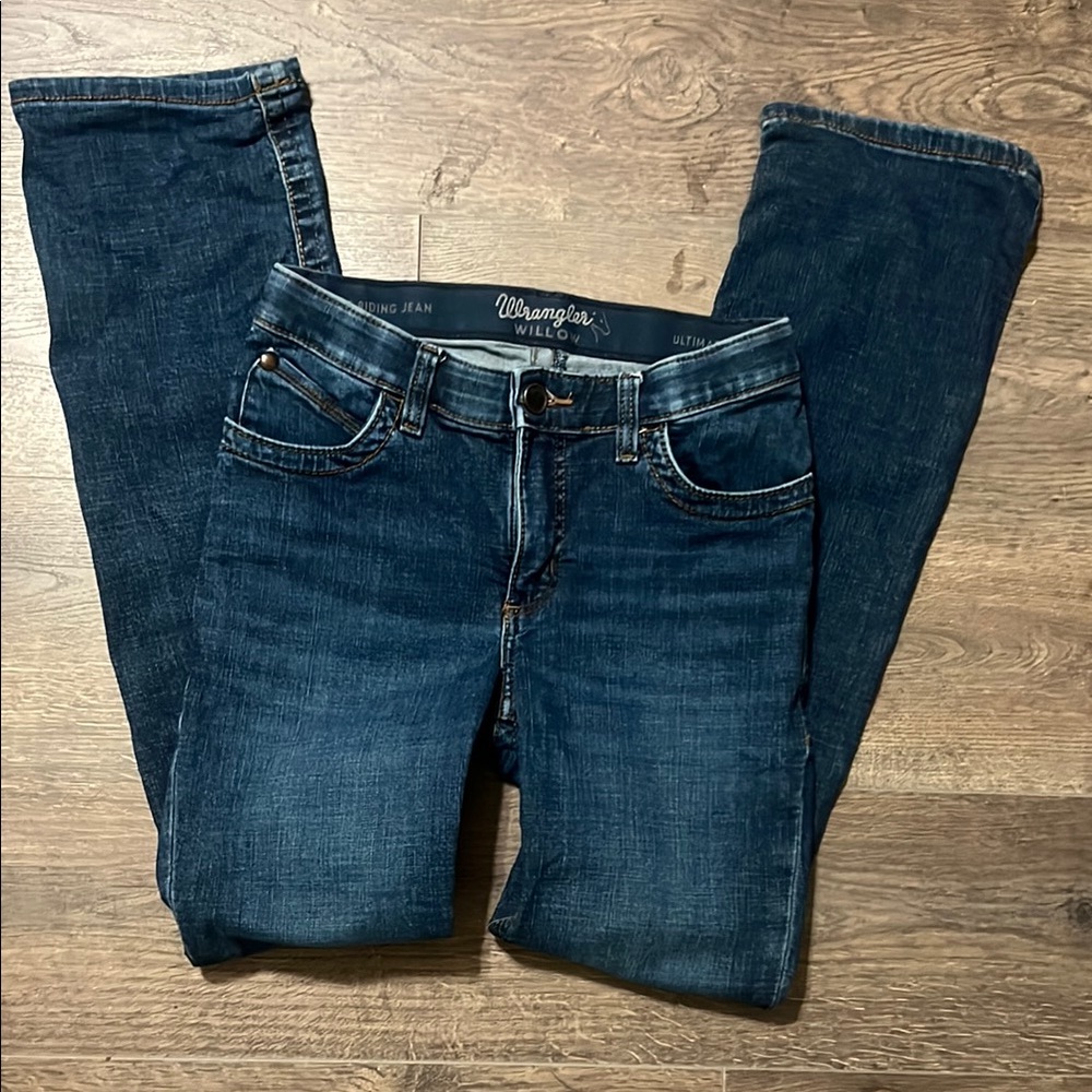 Wrangler Blue Straight Leg Jeans Classic Denim
